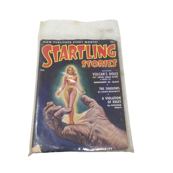 Vintage Magazine Startling Stories Featuring Vulcan's Dolls They control Human D - Picture 3 of 12